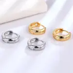 Pendientes de aro de estrella de acero inoxidable para mujeres y niñas, pendientes pavimentados de circón simples Vintage, regalo de joyería de moda para fiesta de uso diario 5