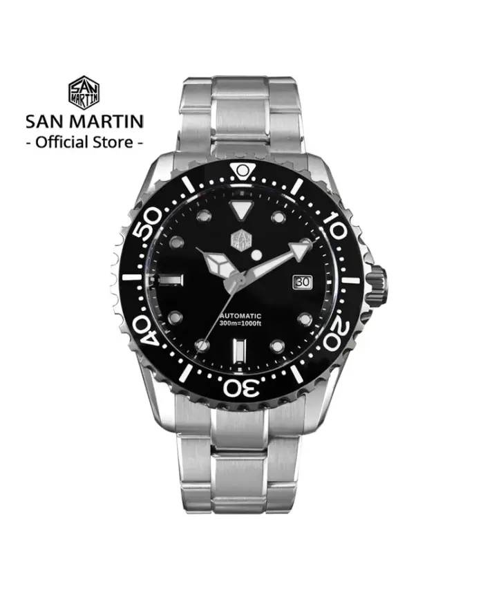 Nuevo Reloj de Buceo de Lujo para Hombre San Martin de 40-44 mm, Clásico, de Alta Calidad, NH35 YN55, Mecánico Automático, Zafiro BGW-X1, 20 Bares, SN0009 1