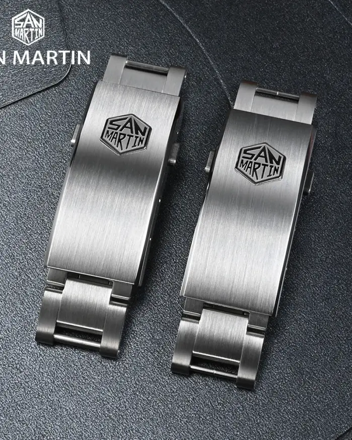 San Martin nuevo Fly cierre ajustable piezas de reloj pulsera cierre para 16mm modelo específico hebilla cierre plegable no universal 2