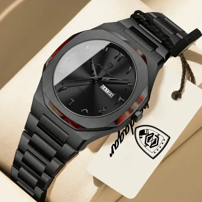 Reloj POEDAGAR de Alta Calidad para Mujer, Elegante, con Fecha, Semana, Resistente al Agua, Reloj de Cuarzo de Acero Inoxidable, Relojes de Moda para Mujer 2