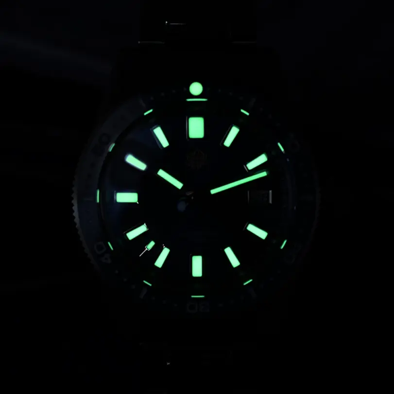 San Martin oficial 41mm 62mas V4 Diver hombres reloj NH35 reloj mecánico automático cristal de zafiro 200m impermeable luminoso SN0007 6