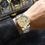 Reloj POEDAGAR de lujo a la moda para hombre, Reloj de pulsera resistente al agua con fecha luminosa para hombre, cronógrafo de acero inoxidable, relojes de cuarzo para hombre 5