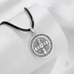 Collar de plata de ley 925 para hombre y mujer, amuleto de cruz, colgante religioso, joyería Vintage, regalos de personalidad 4