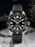 Reloj de buceo San Martin V3 62mas 40mm NH35 reloj mecánico automático para hombres completamente luminoso impermeable 200m correa de goma SN0007 2