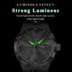 Reloj Original POEDAGAR para Mujer, Resistente al Agua, Luminoso, con Fecha y Día de la Semana, Reloj de Cuarzo de Acero Inoxidable para Mujer 3