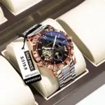 Reloj POEDAGAR de lujo para hombre, Tourbillon hueco, reloj mecánico automático para hombre, relojes luminosos impermeables de acero inoxidable para hombre + caja 1