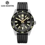 Reloj de buceo San Martin oficial 40mm 62mas V3 para hombre Kanagawa surf Dial NH35 mecánico automático 20Bar correa de goma SN0007 1