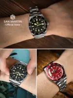 Reloj de Buceo San Martin Nuevo y Mejorado de 37 mm BB54 Vintage para Hombre, ST2130 Automático Mecánico, Zafiro Luminoso, Resistente al Agua 200 m SN0138 3