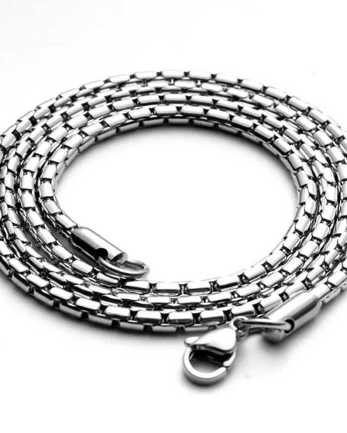 HNSP Collar con colgante de metal y cadena de acero inoxidable para hombres, accesorios de joyería para el cuello 1