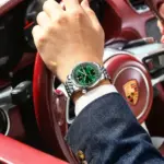 Reloj POEDAGAR de lujo para hombre, reloj de cuarzo con fecha y semana de acero inoxidable para hombre, relojes militares luminosos resistentes al agua de alta calidad para hombre 5