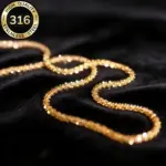 Collar de cáuliflor de acero inoxidable 316 de alta calidad, collar brillante chapado en oro de 18 k | Accesorios diarios | Regalos del Día de San Valentín 1