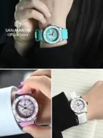Reloj de Pulsera para Mujer San Martin 2026 de 32.5mm, Elegante y Lujoso, Reloj de Cuarzo, Moda Femenina, Esfera Guilloché con Madreperla, Zafiro, Resistente al Agua 200m, SN0151 4