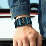 Reloj POEDAGAR Original LED para Hombre, Resistente al Agua, con Calendario Semanal, Alarma, Reloj de Pulsera Deportivo de Acero Inoxidable, Relojes Electrónicos para Hombre 5