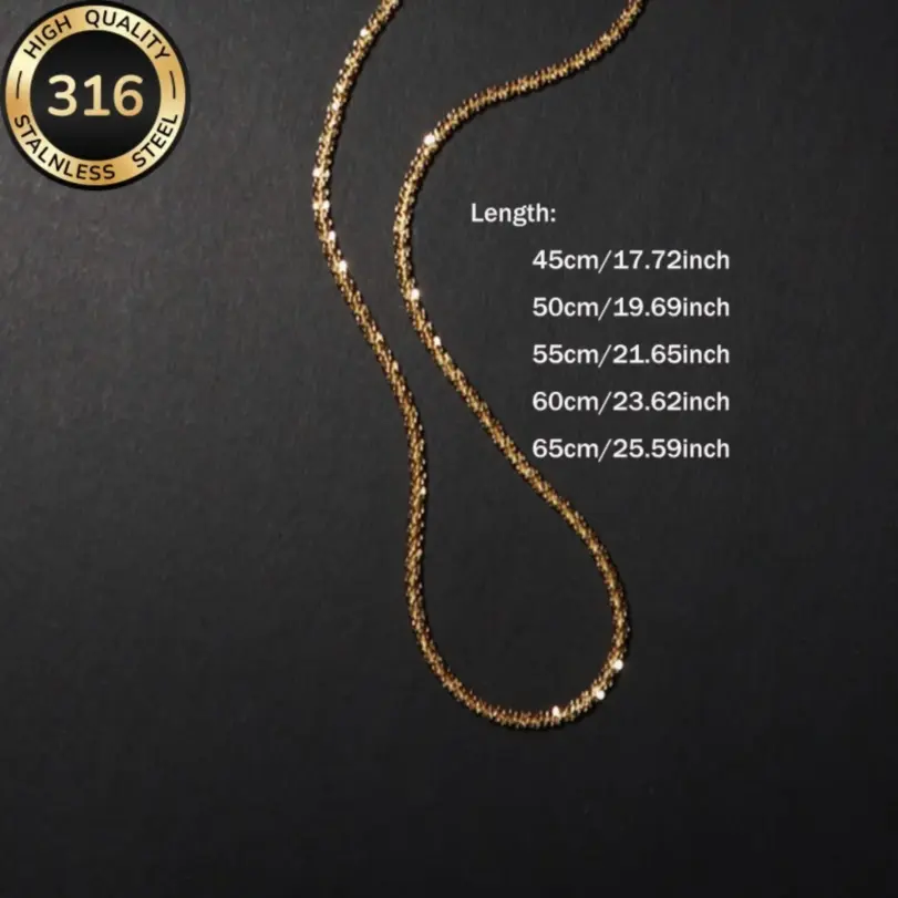 Collar de cáuliflor de acero inoxidable 316 de alta calidad, collar brillante chapado en oro de 18 k | Accesorios diarios | Regalos del Día de San Valentín 4