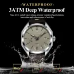 Reloj de Pulsera Deportivo POEDAGAR para Hombre, Reloj de Cuarzo de Cuero para Negocios, Resistente al Agua, Luminoso, con Fecha, Reloj Masculino 2
