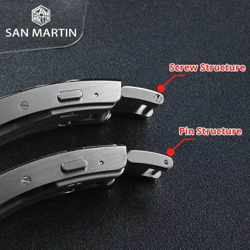 San Martin nuevo Fly cierre ajustable piezas de reloj pulsera cierre para 16mm modelo específico hebilla cierre plegable no universal 3