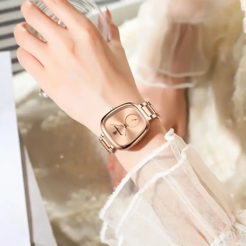 Reloj POEDAGAR elegante de lujo para mujer, Reloj de cuarzo de acero inoxidable resistente al agua para mujer, relojes informales de alta calidad para mujer 6