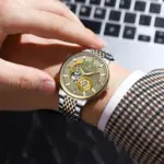 Reloj de Lujo para Hombre POEDAGAR, Reloj de Hombre Luminoso a Prueba de Agua, Tourbillon Hueco, Mecánico Automático, de Acero Inoxidable + Caja 5 Reloj de Lujo para Hombre POEDAGAR, Reloj de Hombre Luminoso a Prueba de Agua, Tourbillon Hueco, Mecánico Automático, de Acero Inoxidable + Caja 5