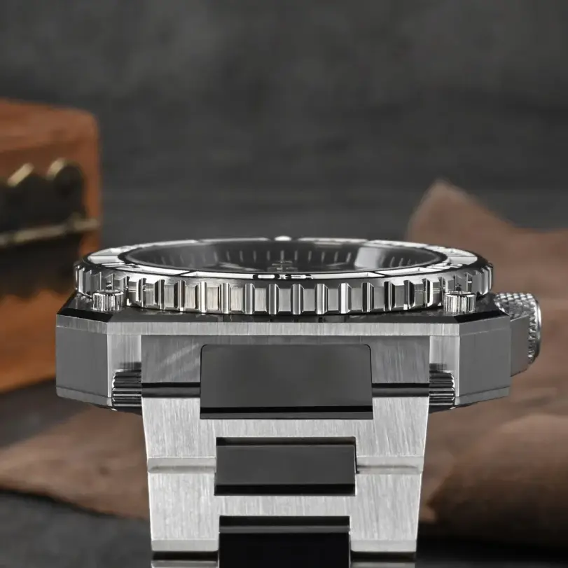 Reloj de Buceo para Hombre San Martin, Diseño Original Deportivo, 40 mm, SW200, Alta Calidad, Automático, Mecánico, Resistente al Agua 200 m, Luminoso, SN0010 4
