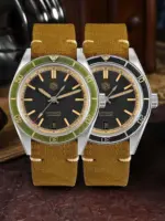 Reloj de buceo San Martin de 39,5mm para hombre, Reloj mecánico automático NH35 con efecto desgastado Vintage, resistente al agua 200m C3 Lume SN0116 Reloj 3 Reloj de buceo San Martin de 39,5mm para hombre, Reloj mecánico automático NH35 con efecto desgastado Vintage, resistente al agua 200m C3 Lume SN0116 Reloj 3