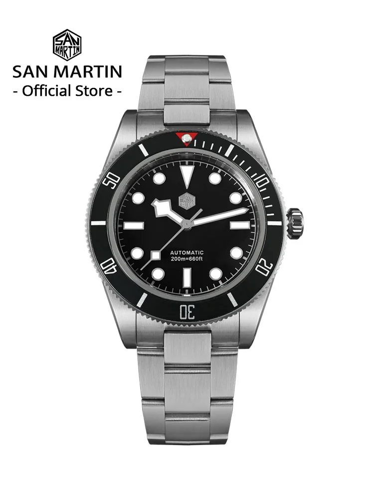 San Martin mejorado BB58 40mm Retro lujo hombres Reloj de buceo NH35 zafiro mecánico automático 200m impermeable Reloj SN0008D 1 San Martin mejorado BB58 40mm Retro lujo hombres Reloj de buceo NH35 zafiro mecánico automático 200m impermeable Reloj SN0008D 1
