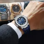 POEDAGAR-reloj cuadrado de lujo para hombre, pulsera de cuarzo resistente al agua con fecha, luminoso, de cuero de alta calidad + caja 5