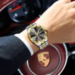 Reloj POEDAGAR Original de Alta Calidad para Hombre, Resistente al Agua, Luminoso, con Fecha y Día de la Semana, Reloj de Lujo para Hombre, Reloj de Cuarzo de Acero Inoxidable 5