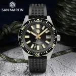 Reloj de buceo San Martin oficial 40mm 62mas V3 para hombre Kanagawa surf Dial NH35 mecánico automático 20Bar correa de goma SN0007 2