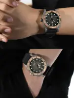 Reloj de buceo San Martin de 42mm Retro de titanio NH35 relojes mecánicos automáticos para hombres bisel de bronce zafiro luminoso resistente al agua 200m 4 Reloj de buceo San Martin de 42mm Retro de titanio NH35 relojes mecánicos automáticos para hombres bisel de bronce zafiro luminoso resistente al agua 200m 4
