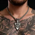 HNSP-collar con colgante de acero inoxidable 316L con nudo de Odín estilo vikingo para hombre, accesorios de joyería 1