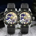Reloj de buceo San Martin oficial 40mm 62mas V3 para hombre Kanagawa surf Dial NH35 mecánico automático 20Bar correa de goma SN0007 4