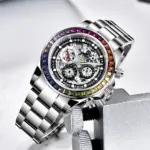 PAGANI Design-reloj mecánico automático para hombre, cronógrafo deportivo de acero inoxidable con esfera de esqueleto, arcoíris, círculo, zafiro 4 PAGANI Design-reloj mecánico automático para hombre, cronógrafo deportivo de acero inoxidable con esfera de esqueleto, arcoíris, círculo, zafiro 4