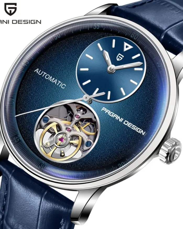 PAGANI DESIGN, nuevos relojes mecánicos Tourbillon para hombre, reloj luminoso automático de acero inoxidable resistente al agua de 100M para negocios para hombre 1