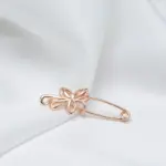 Kinel-broche de oro rosa para mujer, joyería de boda, único, creativo, moderno, de Metal hueco, 585 5