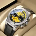 Reloj cronógrafo Carnival Military Pilot para hombre, relojes de cuarzo VK63 de lujo con zafiro, relojes masculinos de silicona, reloj2026
