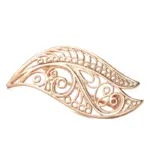 Kinel-broche de oro rosa para mujer, joyería de boda moderna, creativa y única, broche de Metal hueco, 585 1