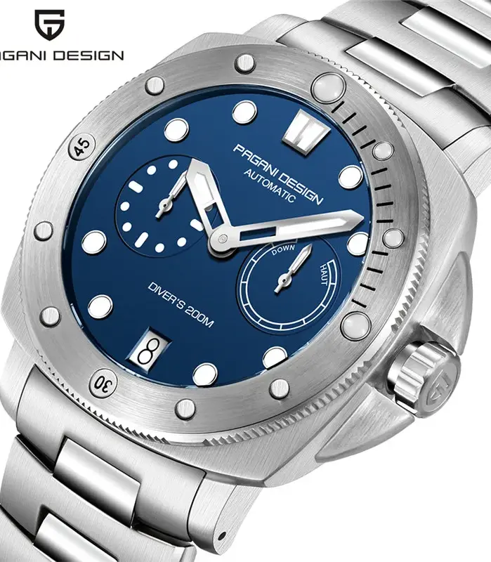 Relojes Automáticos PAGANI DESIGN para Hombre, Reloj Mecánico de Zafiro, Resistente al Agua 200M, Reloj de Lujo de Marca, Montre Homme, Reloj Hombre 1