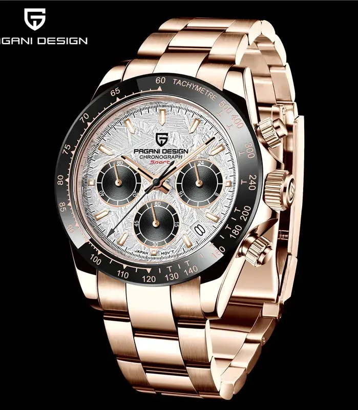 Reloj cronógrafo PAGANI DESIGN para hombre, reloj de pulsera deportivo de lujo con bisel de zafiro VK63 resistente al agua, relojes de cuarzo para hombre 1