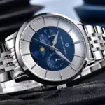 Pagani Design 40mm reloj de cuarzo multifuncional para hombre Japón Movt fase lunar 100m relojes de pulsera de cristal de zafiro impermeables para hombre 4