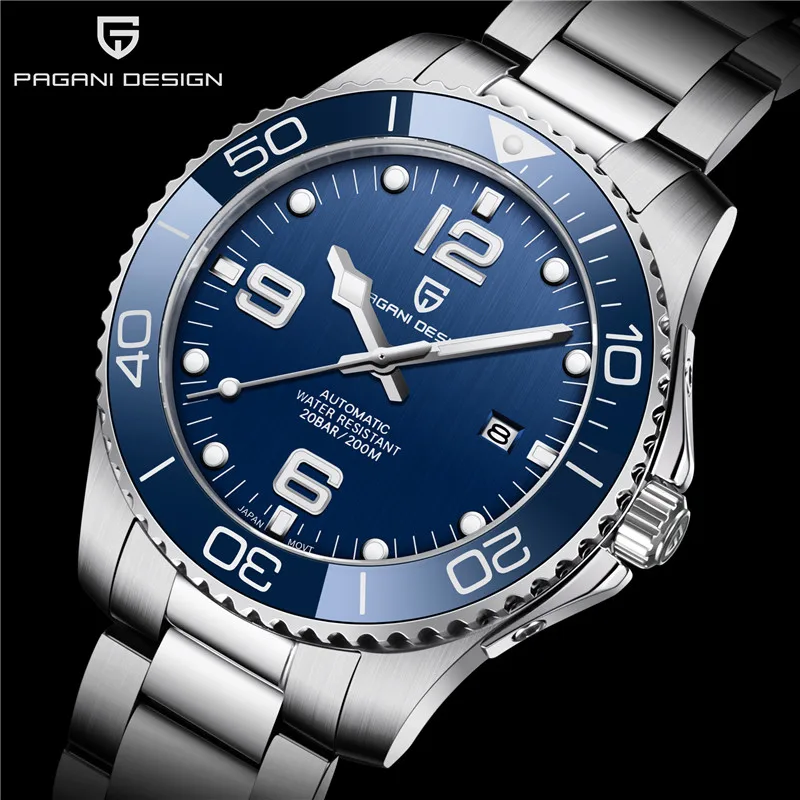 Relojes automáticos de alta gama PAGANI DESIGN para hombre, reloj mecánico MIYOTA de zafiro resistente al agua hasta 200M, reloj para hombre 1 Relojes automáticos de alta gama PAGANI DESIGN para hombre, reloj mecánico MIYOTA de zafiro resistente al agua hasta 200M, reloj para hombre 1