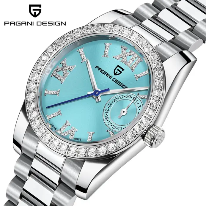 Reloj de pulsera PAGANI DESIGN de lujo de 32MM para mujer, reloj de cuarzo elegante japonés TMI Movt para mujer, reloj de zafiro resistente al agua a la moda 1