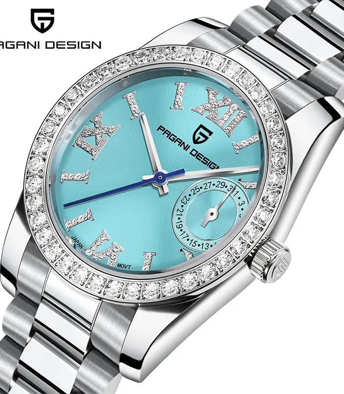 Reloj de pulsera PAGANI DESIGN de lujo de 32MM para mujer, reloj de cuarzo elegante japonés TMI Movt para mujer, reloj de zafiro resistente al agua a la moda 1