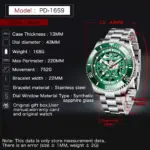 Reloj mecánico automático PAGANI DESIGN para hombre, esfera hueca con diseño de esqueleto, luminoso, resistente al agua hasta 100m, cristal de zafiro. 2 Reloj mecánico automático PAGANI DESIGN para hombre, esfera hueca con diseño de esqueleto, luminoso, resistente al agua hasta 100m, cristal de zafiro. 2