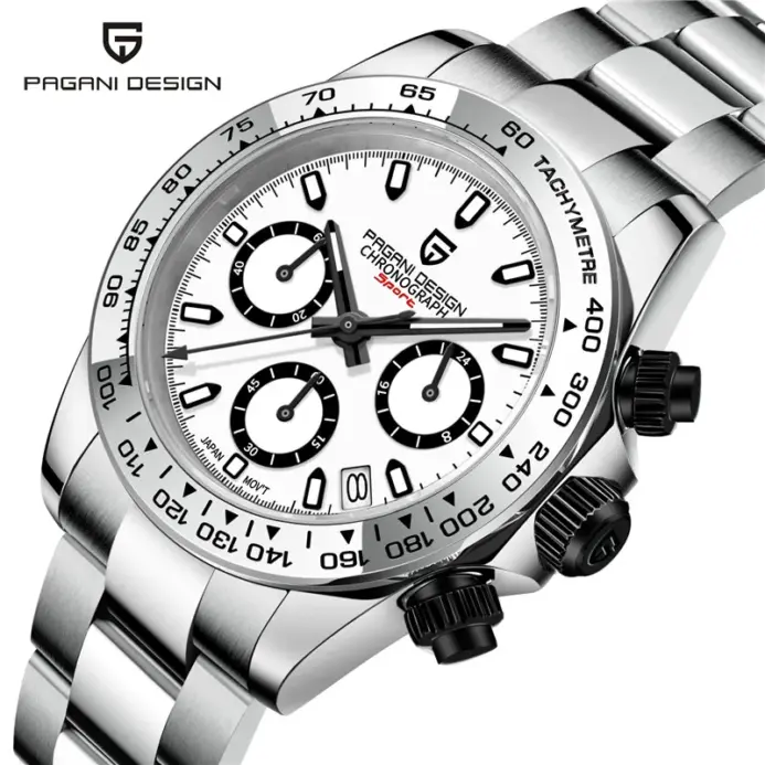 Reloj Cronógrafo PAGANI DESIGN para Hombre, Reloj Deportivo de Cuarzo con Bisel de Zafiro VK63, Reloj Hombre, Montre Homme, часы мужские наручные 1