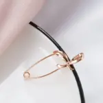 Kinel-broche de oro rosa para mujer, joyería de boda creativa única con lazo de Metal hueco, broche fino caliente, 585 5