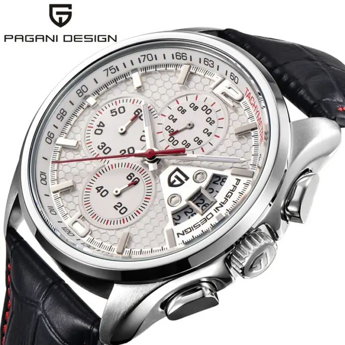 Reloj Cronógrafo PAGANI DESIGN para Hombre, Reloj de Cuarzo Multifunción Deportivo, Resistente al Agua, Reloj Masculino 2026 1