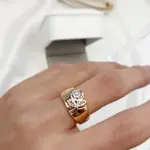Kinel nueva tendencia brillante Rosa flor pendientes conjuntos de anillos para mujer 585 oro con Color plata étnico Vintage conjuntos de joyería de boda 3