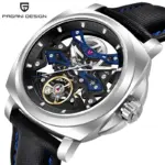 Reloj Mecánico Automático PAGANI DESIGN YS017 para Hombre, Esfera Creativa con Tourbillon, Cristal de Zafiro, Resistente al Agua 100M 1