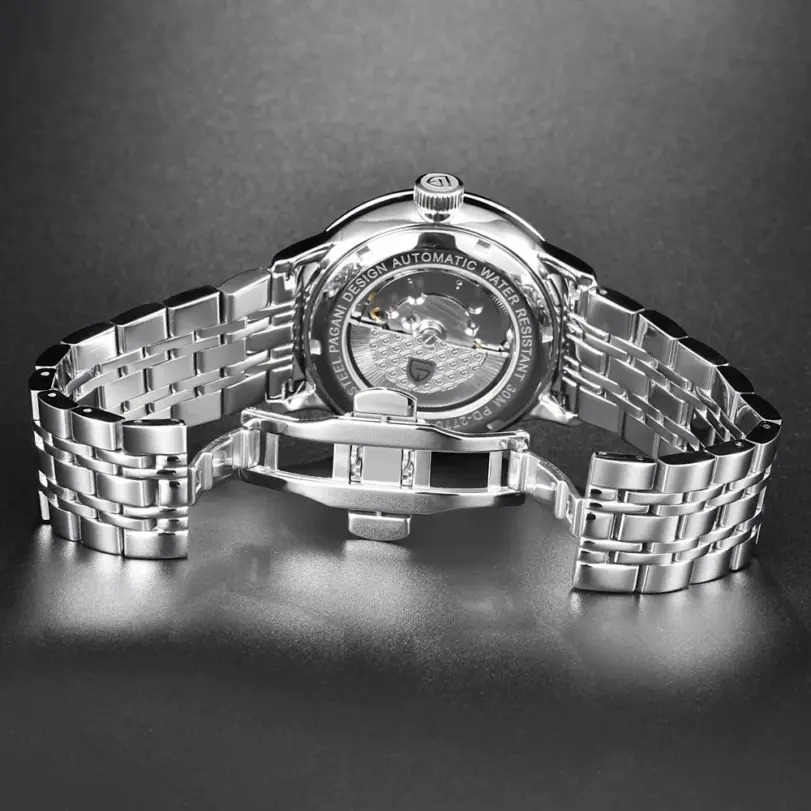 PAGANI DESIGN-reloj mecánico de estilo clásico para hombre, Seagull Movt, automático, resistente al agua hasta 30M, reloj de pulsera deportivo para hombre de negocios 5