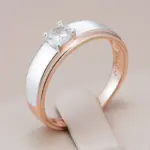 Anillos de boda Kinel simples para mujer, lujo 585, oro rosa, plata, mezcla de colores, accesorios de circón Natural, joyería fina diaria 1 Anillos de boda Kinel simples para mujer, lujo 585, oro rosa, plata, mezcla de colores, accesorios de circón Natural, joyería fina diaria 1